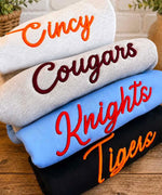 3D Mascot Embroidered Sweatshirt