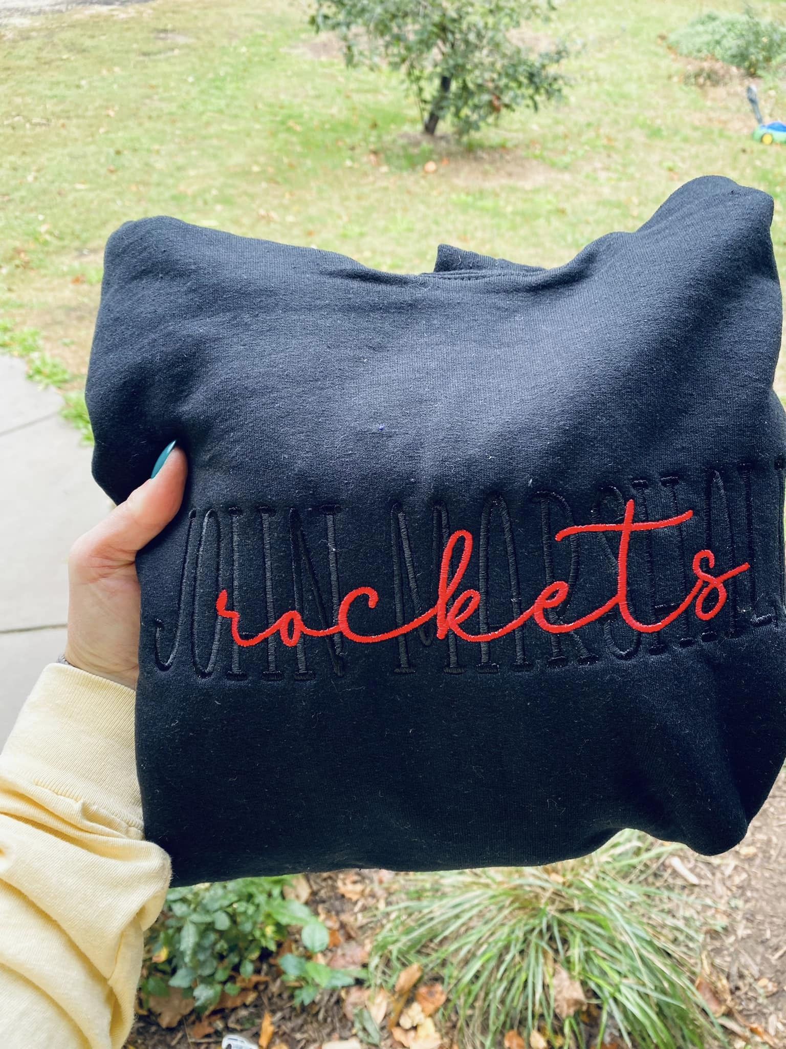 JM rockets Embroidered hoodie