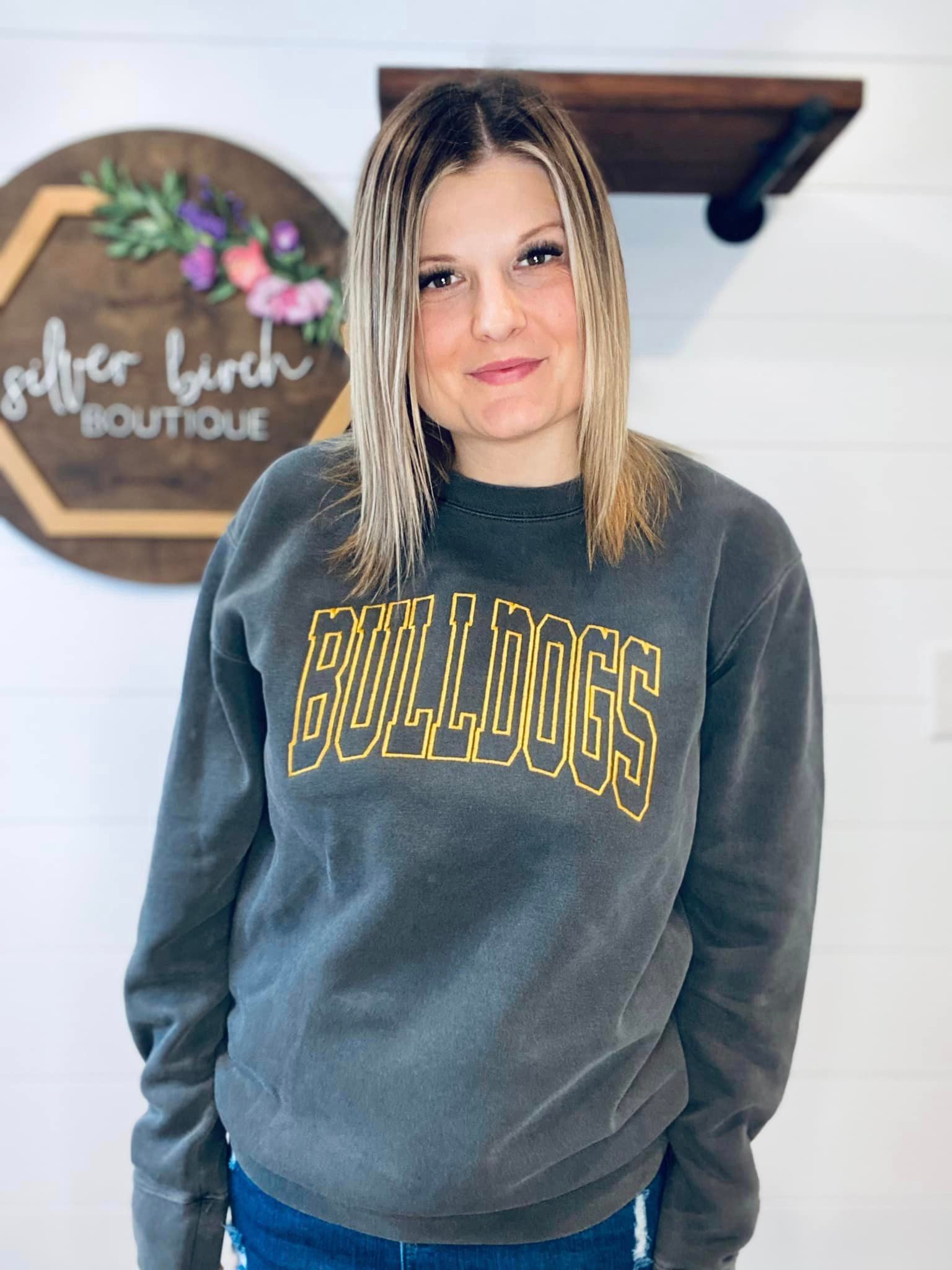 Bulldogs Varsity Arch embroidered sweatshirt