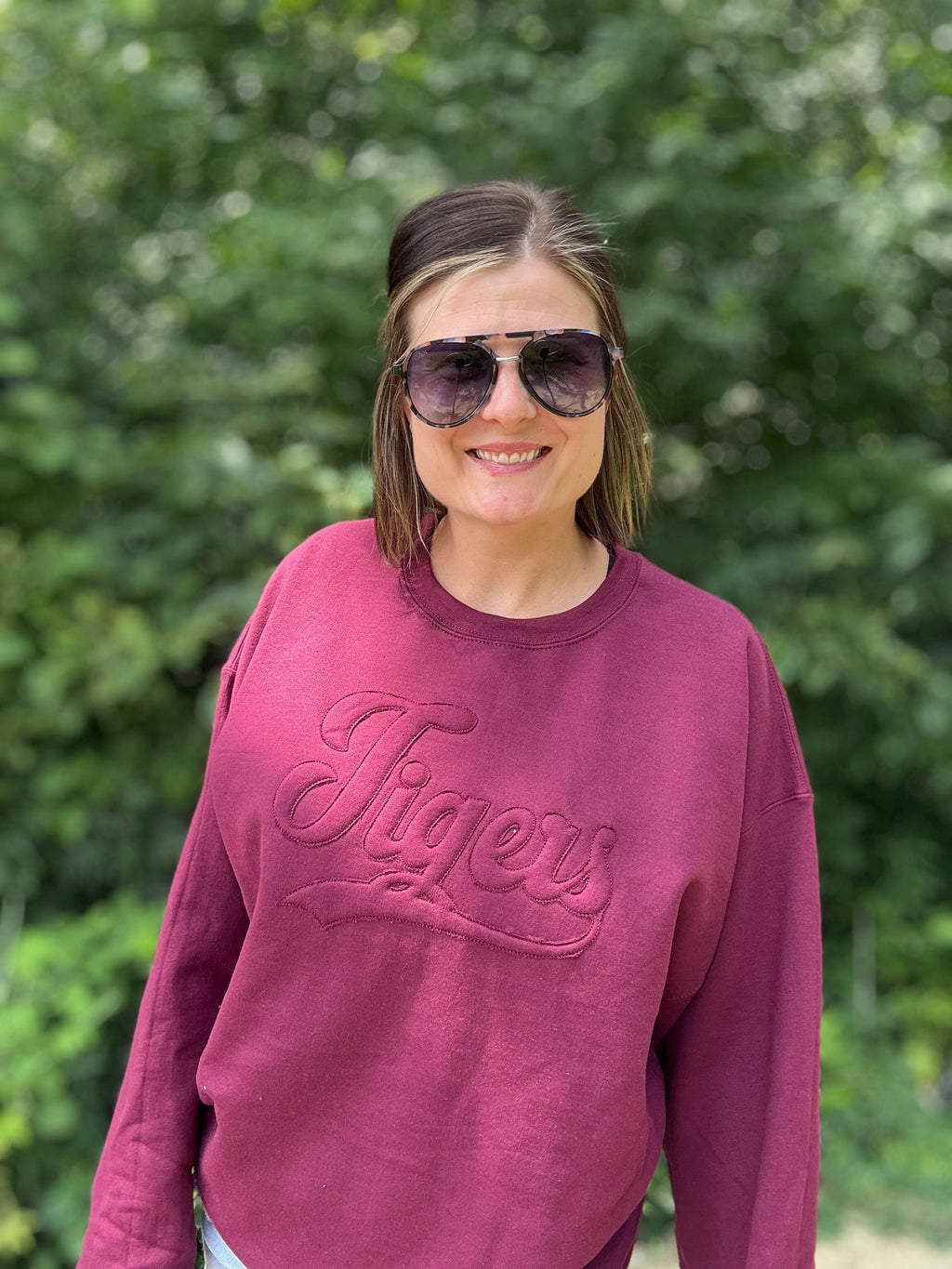 Panthers Vintage Tone on Tone applique sweatshirt PREORDER