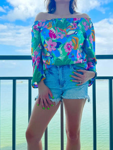 always happy off the shoulder top