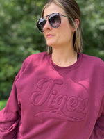 Tigers Vintage Tone on Tone applique sweatshirt