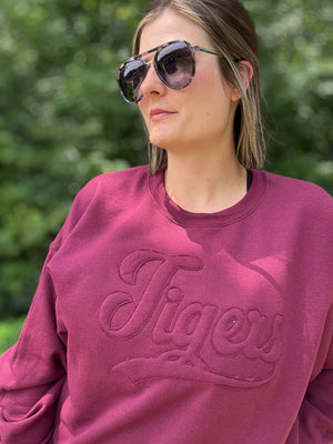 Tigers Vintage Tone on Tone applique sweatshirt