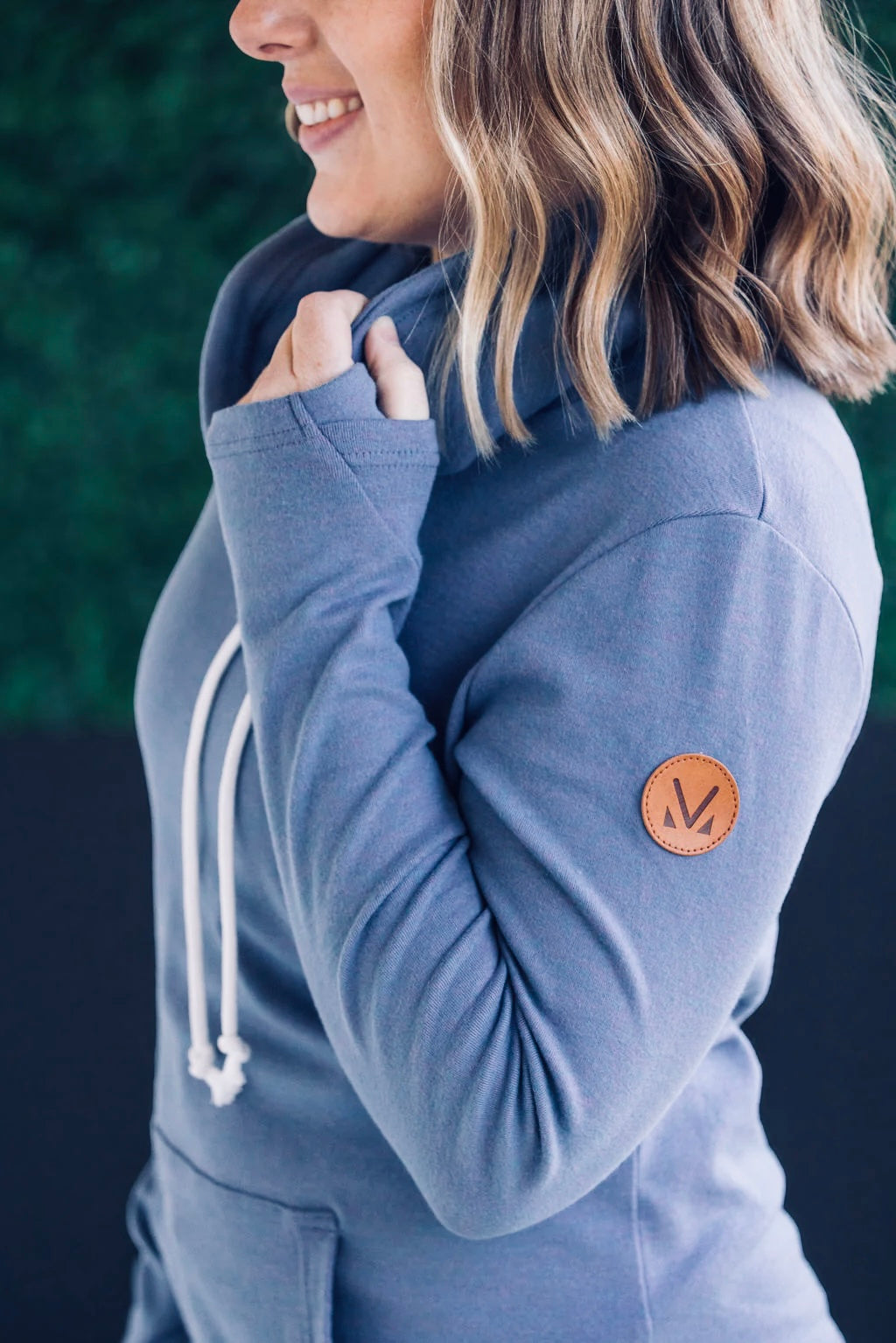 Funnel neck pink & blue