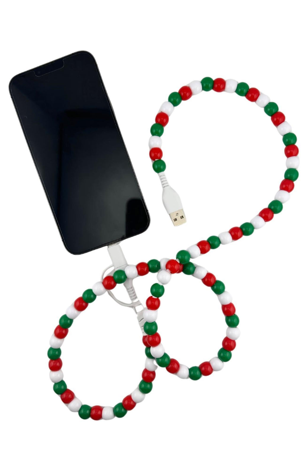 beaded usb phone charger