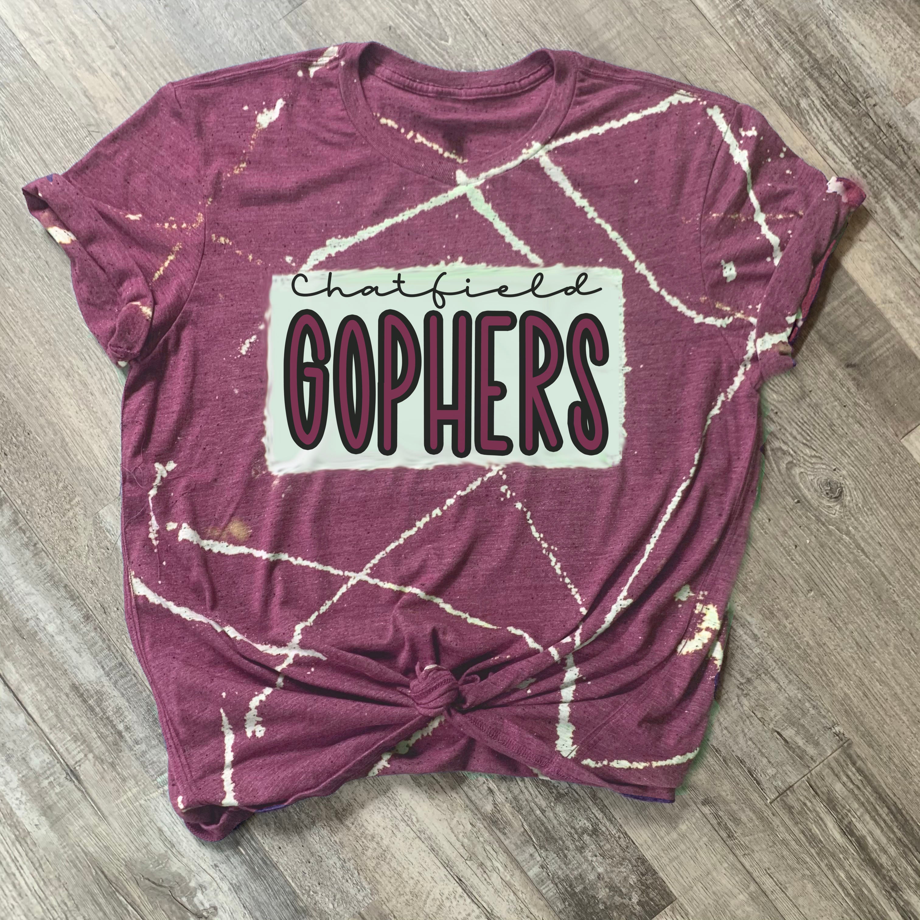 Chatfield Gophers Bleached Tee