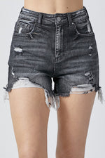 Jet Plane Risen Denim Shorts