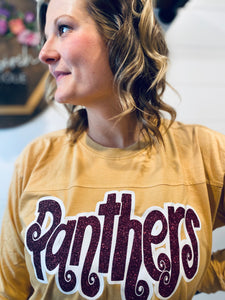 Panthers mustard long sleeve