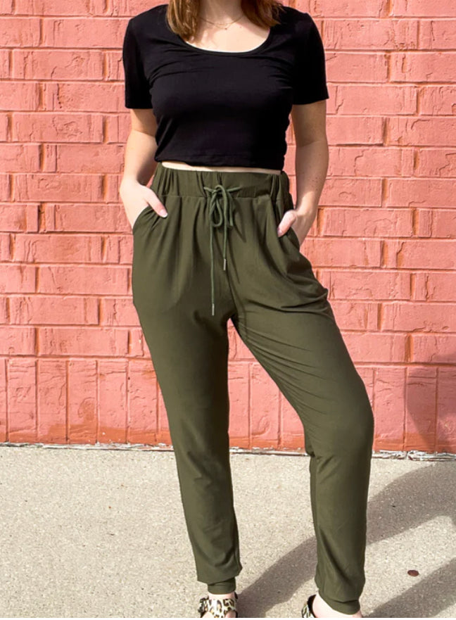 Olive Butter Joggers