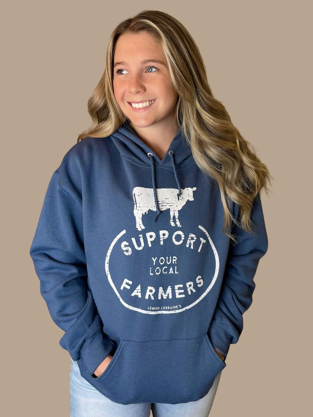 Support local farmers hoodie